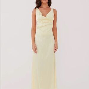 Peppermayo Soft Yellow Maxi Dress